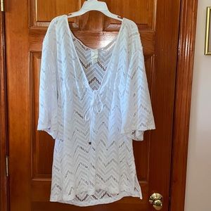 White Lace Beach Cover Up